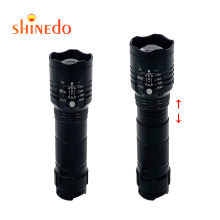 Waterproof High Power Rechargeable Super Bright Zoom Powerful Torch Tactical led Pocket Military Flashlight